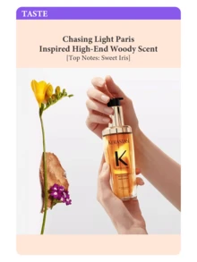 Kérastase ELIXIR Ultimate Hair Oil, 30ml, Infused With Camellia Flower Active Essence, Repairs Damaged Hair, Reduces Protein Loss, Leaves Hair Voluminous, Radiant, Smooth And Silky. Lightweight And Easily Absorbed, Suitable For All Hair Types, Especially Dry And Damaged Hair. Daily Nourishment Enhances Softness, Moisture And Shine. Emits A Premium Woody And Iris Floral Fragrance.