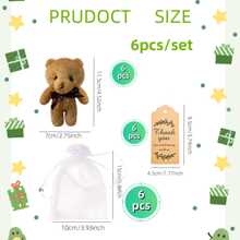 Set da 2 pezzi, set da 3 pezzi, set da 6 pezzi, da 1 a 20 pezzi di orsetti di peluche teddybear piccoli da 4,7 pollici,giocattoli di peluche, ciondoli per borse, regali per matrimoni e compleanni, decorazioni per torte di compleanno, matrimonio, feste e accessori fai-da-te