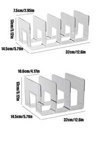 4件套透明衣柜收纳袋手提包隔板可拆卸柜架，适用于卧室、浴室、办公室等场所，实用书籍隔板L型收纳架，节省空间，可用作汽车收纳盒、抽屉整理器，透明四格收纳盒仅适用于小型手提包，也适用于衣柜衣物收纳，可用作衣橱隔板，收纳毛衣、袜子、裤子、牛仔裤、内衣等。
