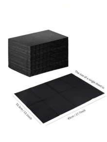 20pcs/30pcs Disposable Dental Bibs - Disposable Cleaning Pads, Dental Tattoo Bibs, Pink Paper Towels, Tattoo Table Covers, Dental Pads, Paper Bed Sheets, Eyelash Supplies - Black - View 5