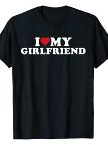 I Love My Girlfriend I Heart My Girlfriend GF T-Shirt
