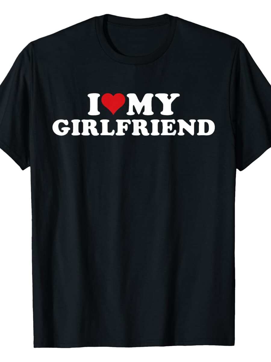 I Love My Girlfriend I Heart My Girlfriend GF T-Shirt