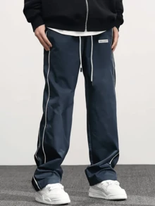 Men's Loose-Fitting Casual Sports Pants For Basketball And Running  Spring/Fall    Loose    Weekend Casual    Teachers' Day