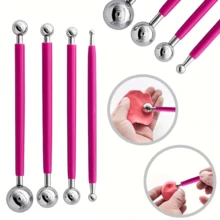 41pcs Non-Electric Pottery & Sculpting Tool Set - Plastic Clay Carving Knives, Paint Brushes, Clay Modeling Tools, Paint Sticks For Christmas Figurines And Crafts