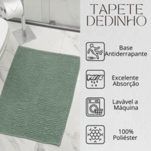 Non-Slip Bath Mat 40 X 60 Super Absorbent Soft Noodle Ball Various Colors - Light Green - View 3