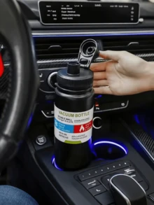 800/1000ml hochwertige Edelstahl Isolierflasche, große Kapazität tragbare Sportflasche mit Griff, Doppelschicht-Vakuumisolierung langanhaltend und auslaufsicher, ideal für Outdoor-Aktivitäten, Reisen, Radfahren, Fitness, Autofahren und alle Jahreszeiten. Flacher Boden und einzigartiges Design, perfektes Urlaubsgeschenk - Verschiedenfarbig - Übersicht 8