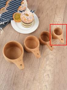 Customized Wooden Measuring Cup, Personalized Carved Name Measurer Cup, Initial Monogram Wooden Measure Cup, Letter Cup Gift, Baker Gifts, Beech Wood, Back To School Kitchen Tool, Gift Idea For Back To School/Labor Day/Thanksgiving