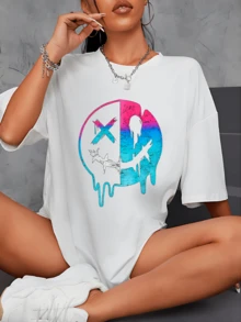 Women T-Shirts - 白色 - 查看 1