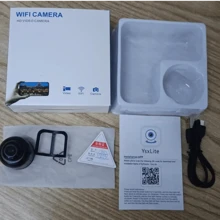 1 pezzo Mini telecamera Wifi nera, telecamera di sorveglianza senza fili smart HD, telecamera IP di sicurezza domestica, telecamera interna nera, telecamera per monitoraggio remoto Wifi