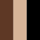 2. Marrón, nude y negro