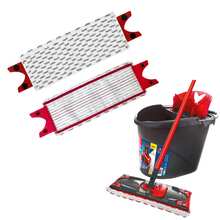 1/2/3/4pcs (Mop Not Included) Replacement Pads Compatible With Ultramax Turbo 2-In-1 Mop, Easy To Assemble, Reusable And Washable Microfiber Cleaning Cloth, Suitable For Bathroom And Kitchen Cleaning, Christmas And Halloween - Grey - View 1