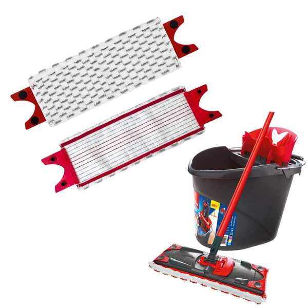 1/2/3/4 piezas (Mopa no incluida) Almohadillas de repuesto compatibles con Ultramax Turbo 2-en-1 Mopa, fácil de montar, paños de microfibra reutilizables y lavables, adecuados para la limpieza de baño y cocina, Navidad y Halloween