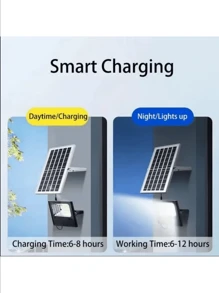 2025 30W 1000mAh Solar Outdoor Floodlight - IP67 Waterproof Remote Control Spotlight With 3 Modes | Auto-Dimming Motion Sensor, Suitable For Villa/Garden/Street Security | Super Bright 6500K, All-Weather, Rechargeable Wall Light For Pathways And Yards - Black - View 10