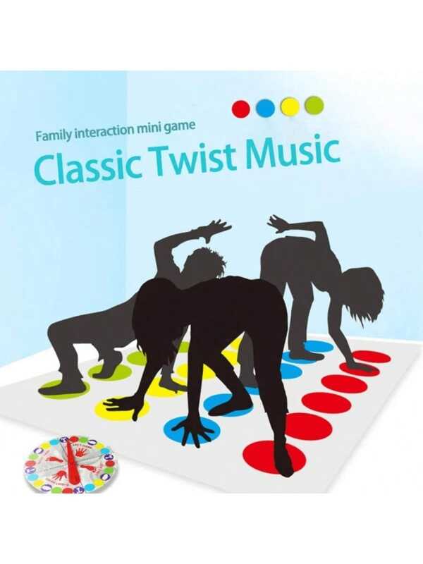 Jeu de torsion Jeu amusant pour enfants Jeu de famille Corps twister Tapis de mouvement Jeu de plateau Jeu de fête Jeux de société amusants Jeu de famille