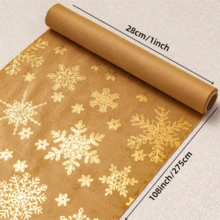 1pc Green Star Patterned Table Runner, Suitable For Home Decor, Dining Table, Wedding, Birthday Party (Green)