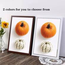 1/3PCS Autumn Harvest Poster Optional Frame Wall Art, Autumn Bounty For Kitchen Decoration, Seasonal Home Wall Decoration Wall Decor Living Room