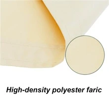 Clôture de confidentialité opaque, protecteur d'écran de confidentialité de balcon imperméable - bouclier UV pour les garde-corps d'appartement, les patios, les terrasses extérieures, les porches (beige)