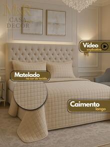 Queen Size Athenas 400 Thread Count Bedspread High Quality Embroidery Bed - 藍色 - 查看 4