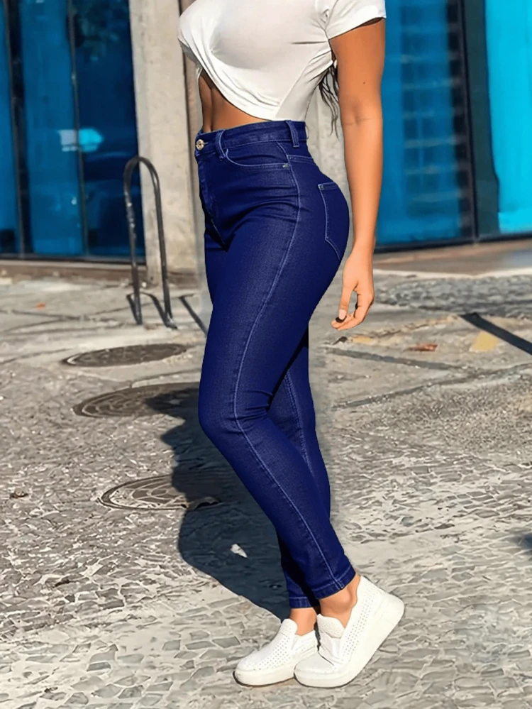 Quần Jeans Nữ - Màu xanh lam - Xem 3