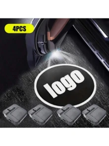 4 قطع أضواء ترحيب LED لأبواب السيارة، تعمل بالبطارية، سهلة التركيب، مناسبة للسيارات والدفع الرباعي والشاحنات، مصدر إضاءة إسقاطية، جهد تشغيل ≤36 فولت، بدون بطارية مرفقة - 4 قطع - مشاهدة 24