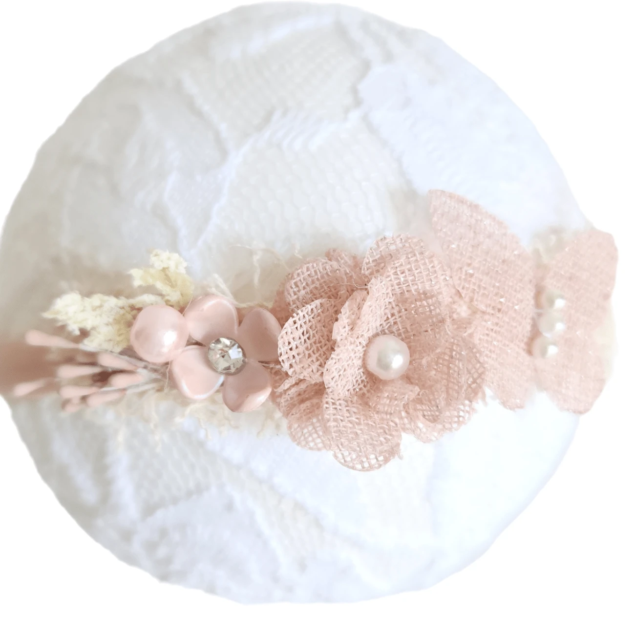 婴儿发饰 - 乾枯玫瑰色 - 查看 1