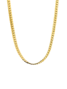 1pc Punk Style Minimalist Gold Chain Necklace, Unisex Street Fashion Jewelry, Daily Accessory, Back To School Boys Accessory