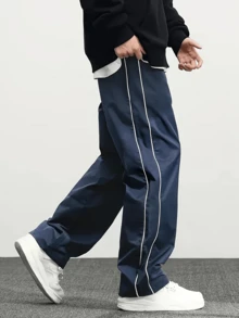 Men's Loose-Fitting Casual Sports Pants For Basketball And Running  Spring/Fall    Loose    Weekend Casual    Teachers' Day