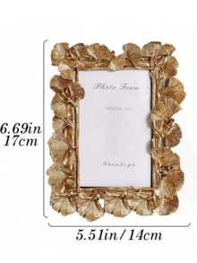 1 khung ảnh nhựa mạ vàng kiểu cổ điển, phông nền chụp ảnh phong cách Châu Âu, đạo cụ chụp ảnh, vật trang trí bàn làm việc, vật trang trí tường, vật trang trí nhà cửa và khung trưng bày ảnh (Không bao gồm ảnh) - Vàng - Xem 5