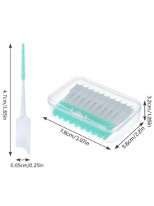 100/40/20/1 Stück Zahnseide Bürste, Interdentalbürste, Mini Zahnseide Bürste, Zahnpickelbürste mit weichem Gummi, Mundpflegebürste, nicht schädlich für Zahnfleisch und Zahnschmelz, tragbar, geeignet für Essen und Dating zur Mundhygiene
