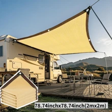 1pc High Density Sunshade Net, Suitable For RV, Patio, Balcony, Outdoor, Garden, Porch, Gazebo. Upgraded High-Quality Tear-Resistant Material, 78-90g/Sqm, Color May Vary - Multicolor - View 18