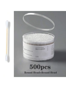 1000 Count Bamboo Universal Cleaning Swabs - Standard Bud With Double Tips For Personal Hygiene, Home Clean, Beauty, Ear, Applicator, Cleansing - Formaldehyde-Free, Multi-Purpose Use, Personal Care Accessories, Ergonomic Design, Durable Swabs