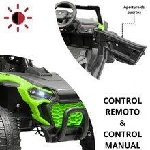 Joykoo Montable Electrico para Niños UVT-001 Luz y Sonido Control Remoto Conexión USB y Bluetooth 12v - Verde - Ver 2