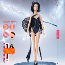 NovaPulse 12.6 英寸 1/6 收藏级小雕像，超模 12 关节娃娃，逼真妆容，BJD/MJD 专业级收藏品，时尚设计，可 DIY 服装（仅限娃娃，无衣服） - WarmSkinToneFR03 - 查看 11