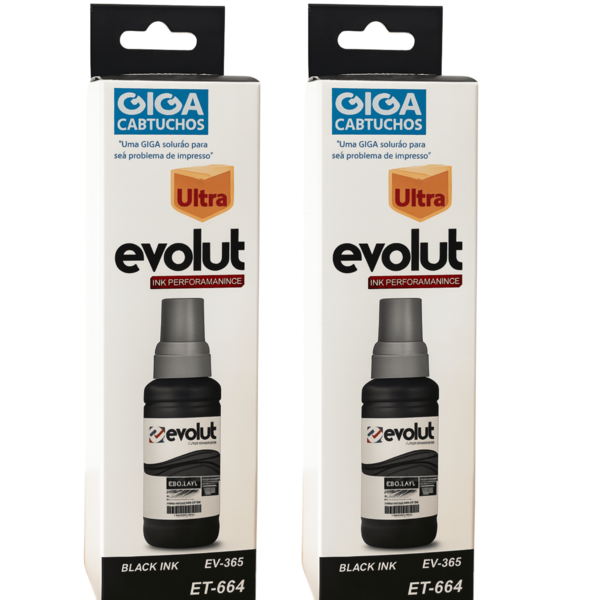1 Tinta PRETA Compatível Epson 664 100ml Para Impressora ET‑2500/2550/2600/2650/3600/4500/16500/14000 e série L (L100–L565)