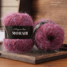 2 球/6 球，25 克/球羊驼毛马海毛混纺纱线