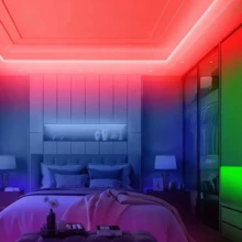 3ft-100ft Led Lights For Bedroom, Music Sync Color Changing Strip Lights With 44Key Remote And App Control,With Timing Function, Led Strip Lights Suitable For Room Home Decor, Wedding, Party, Holiday Atmosphere Decoration,Holiday Gifts - Nhiều màu - Xem 8