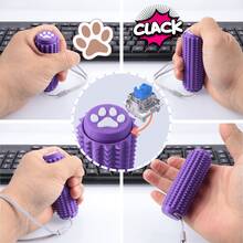 2PCS Little Ouchies Fidget With Cat Dog Paws Keyboard, Sensory Pain Stim Fidget Toys For Adults & Teens, Anxiety And Stress Relief Items, Spiky Grippy Stim Tool, Portable ADHD Autism Fidget Clicker - Multicolor - View 3