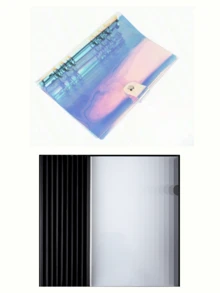 A5/A6 彩色活页笔记本补充内页纸，全息激光外壳计划本封面，返校，学校用品