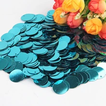 15 mm okrągłe cekiny 20 g, około 210 szt. Luźne cekiny z otworem bocznym 1,5 cm AB, mieszane kolory, używane do wyrobu biżuterii, szycia, majsterkowania, rzemiosła odzieżowego, dekoracji sukni ślubnych, materiałów robionych ręcznie.