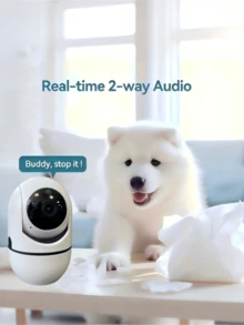 closeli 1pc 1080P+355° Panoramic Rotating Wireless Security Camera For Home, Indoor/Outdoor IP Camera With 2.4G WiFi, HD Night Vision, Remote Monitoring, Multi-User Sharing, Two-Way Audio, Remote Playback, Motion Detection Tracking, Pet/Baby Monitor