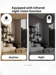 closeli 1pc 1080P+355° Panoramic Rotating Wireless Security Camera For Home, Indoor/Outdoor IP Camera With 2.4G WiFi, HD Night Vision, Remote Monitoring, Multi-User Sharing, Two-Way Audio, Remote Playback, Motion Detection Tracking, Pet/Baby Monitor