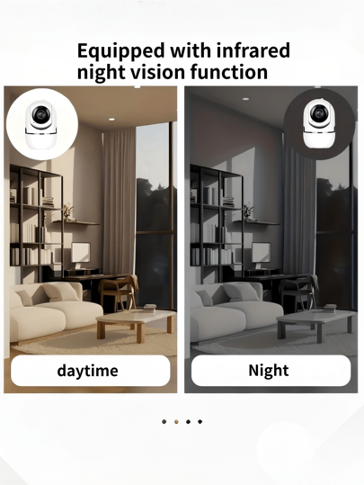 Closeli 1pc 1080P+355° Panoramic Rotating Wireless Security Camera Home, Indoor/Outdoor IP 2.4G WiFi, HD Night Vision, Remote Monitoring, Multi Sharing, Two Way Audio, Playback, Motion Detection Tracking, Pet/Baby Monitor view 7