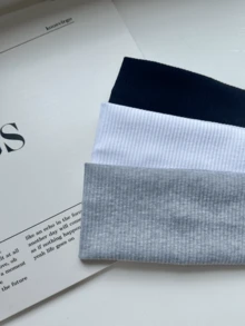 1/3/4/5 件装 简约时尚针织发带 学院风街头风运动发带 瑜伽发带 多色可选 男女皆宜 四季皆可使用 秋冬季节 度假装扮发带 女士优雅围巾 女士头巾 柔软头巾