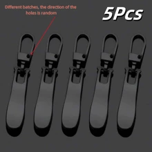 5 件波浪形可拆卸金属拉链，用于包袋、鞋子、服装的替换拉链头，DIY 缝纫拉链配件