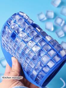 1 个小方形 160 格硅胶冰格，具有良好的耐寒性和耐用性，冰模，布丁模，适用于家庭、酒吧等场所，使用方便。 - 彩色 - 查看 3