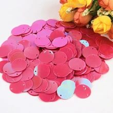 15 mm okrągłe cekiny 20 g, około 210 szt. Luźne cekiny z otworem bocznym 1,5 cm AB, mieszane kolory, używane do wyrobu biżuterii, szycia, majsterkowania, rzemiosła odzieżowego, dekoracji sukni ślubnych, materiałów robionych ręcznie.