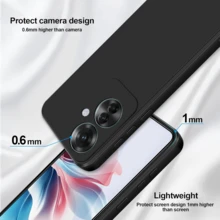 2 OPPO Black Phone Cases, Nothing Phone Black Straight Edge Cases, Compatible With OPPO Reno5 4G/OPPO Reno5 5G/Nothing Phone (3a) Pro/Nothing Phone (2a)/Nothing Phone Phone Cases, OPPO Phone Cases, Phone Cases, Waterproof Shockproof Anti-Fall Scratch Resistant - Black - View 4