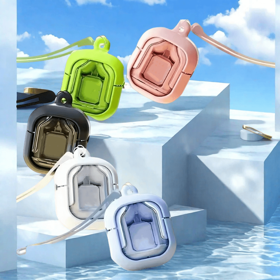 Wireless Earbuds, Headphones With ENC Noise Canceling Translucent Earphones, HiFi Dual Stereo Microphone Mini In-Ear Earbuds With Charging Case And LED Digital Display T2 Tws Wireless Bluetooth Headset Bluetooth Earbuds Transparent ENC Power Digital Display Stereo Sound Earphones For Smartphones