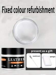 白色鞋边修补及补色膏：适用于皮革制品（如皮沙发、皮鞋、皮夹克等）白色部分的翻新和补色。可完美修复划痕和褪色区域。 - 白色 - 查看 2