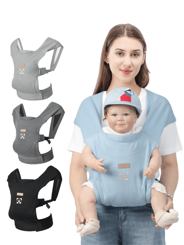 Front And Back Infant Carrier, All-In-One Newborn Baby Wrap Sling, Ergonomic Baby Carrier